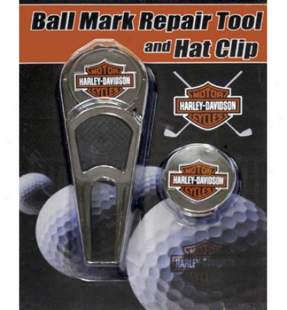 Harley Davidson Ball Mark Repair Tool & Hat Clip