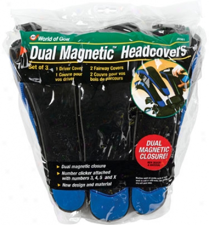 Jef World Of Golf Magnetic Headdcovers 3-pack