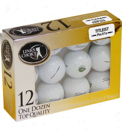 Links Choice Refinished Titleist Pro V1x Mint Rank Golf Balls