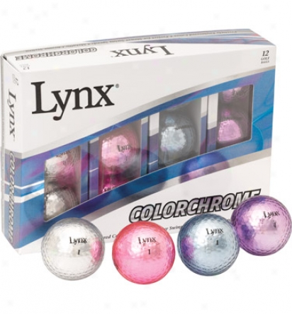 Lynx Color Chrome Golf Balls