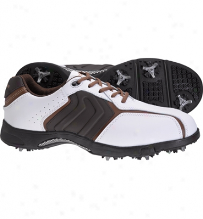 Macgregor Mens Feather Light Golf Shoes (white/brown)