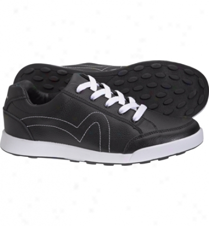 Macgregor Mens Spikeless Golf Shoes - Black/white