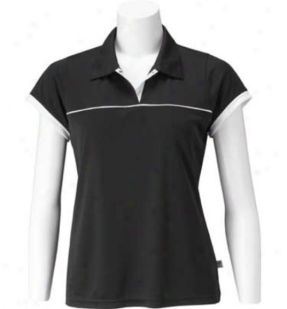 Maggie Lane Womeens Short Sleeve Piped Polo