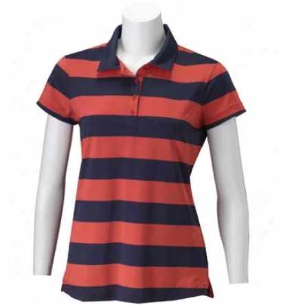 Maggie Lane Womens Narrow Sleeve Rugby Polo