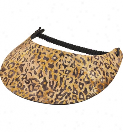 Miracle Lace Womens Animal Print Visor