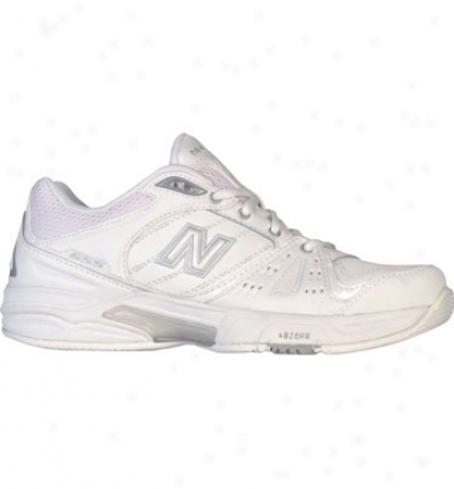 New Balance Womens The 655 Tennis Shoe (white/silver)