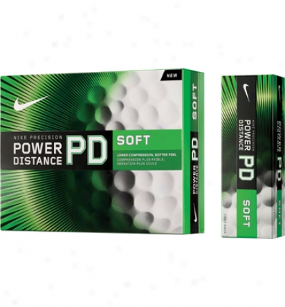 Nike Logo Power Distance Soft Golf Balls