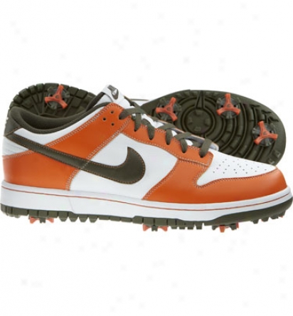 Nike Mens Dunk Ng - White/khaki/orange Golf Shoes