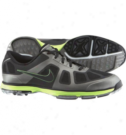 Nike Mens Lunar Ascend - Black/electric Green Golf Shoes