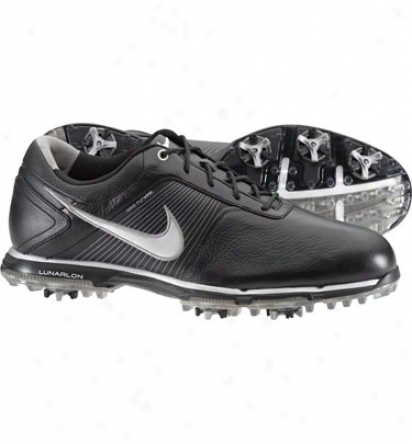 Nike Mens Lunar Control Golf Shoes (black/silver/black)