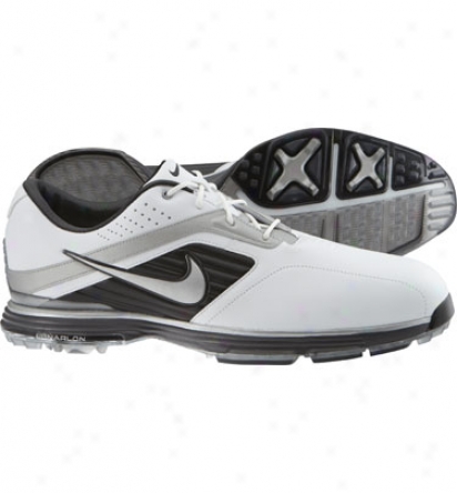 Nike Mens Lunar Prevail - White/silver/black/charcoal Golf Shoes