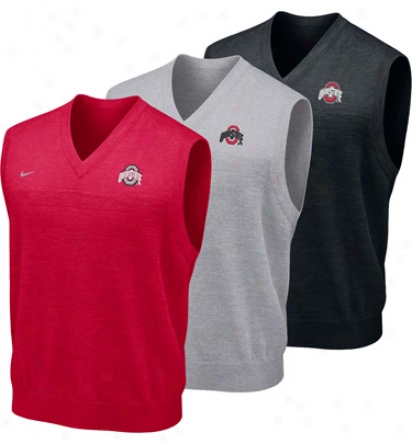 Nike Mens Ohio State Football Sweater Vesture