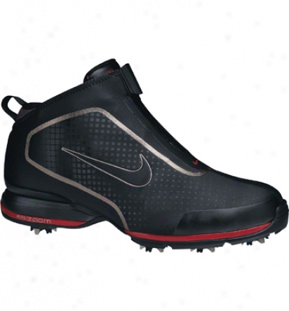 Nike Mens Zoom Bandon Golf Shoes (black/red/black)