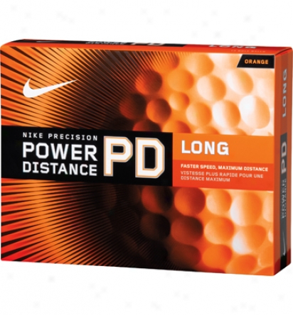 Nike Power Distance Long Orange Golf Balls