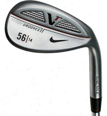 Nike Pre-owned Victory Red V-rev Cast Conforming Wedge-satin Chrome