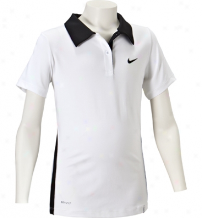 Nike Tennis Junior Girls Back Hand Border Polo