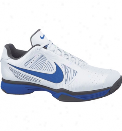Nike Tennis Mens Lunar Vapor 8 Tour - White/grey/blue Tennis Shoes