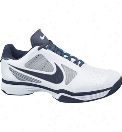 Nike Tennis Mens Lunar Vapor 8 Tlur - White/grey/navy Tennis Shoes