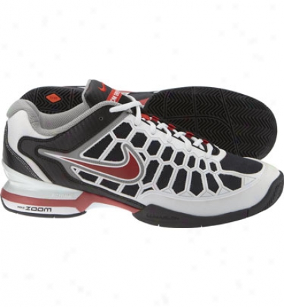 Nike Tennis Mens Zoom Breathe 2k11 - Black/white/red Tennis Shoes