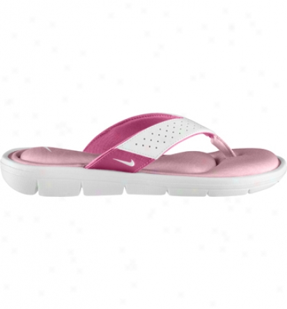 Nike Tennis Womens Comfort Thong - White/light Pink