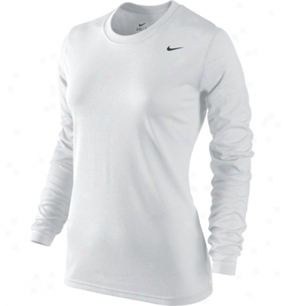 Nike Tennis Womens Long Sleeve Poly Legend Tee