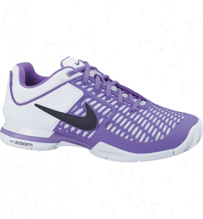 Nike Tennis Womens Zoom Breqthe 2k10 - White/viole 5Tennis Shoes