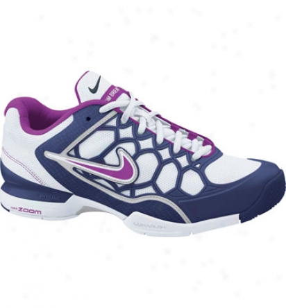 Nike Tennis Womens Zoom Live 2k11 - White/purple/grape Tennis Shoes