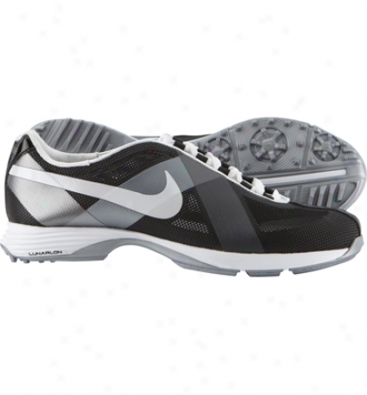 Nike Womens Lunar Summer Lite - Black/white Golf Shoes