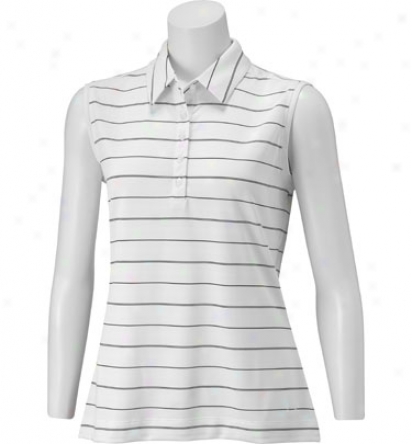 Nike Womens Sleeveless Tech Stripe Polo