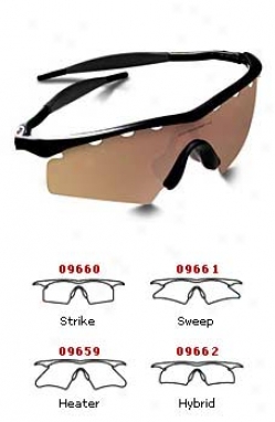 Oakley Vented Pro M Frame - Jet Black/g30 - Strike