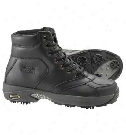 Oregon Mudders Mens Six InchW inter Golf Boot (black/gray)