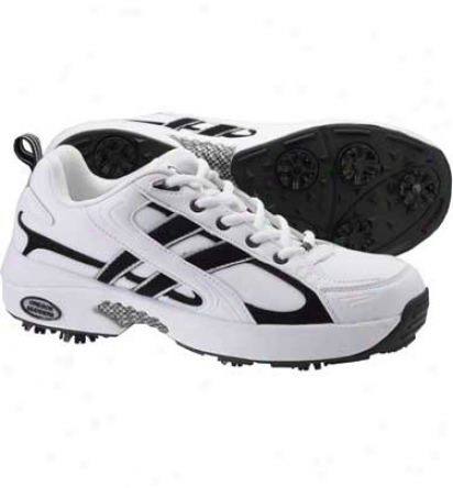 Oregon Mudders Womens Athletic Golf Shoes (white/black)