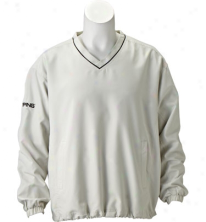 Ping Apparel Mehs Lay-up V-neck Windshirt