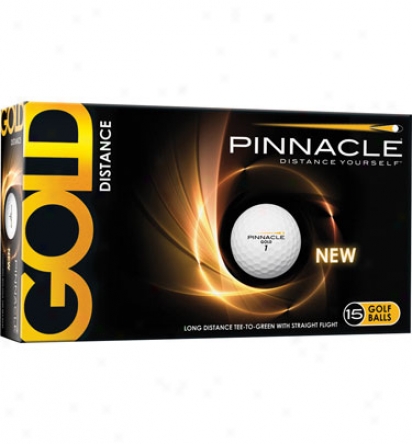 Pinnacle Gold Distance Personalized Golf Balls (15 Pack)