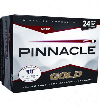 Pinnacle Gold Golf Balls - 24 Pack (white)