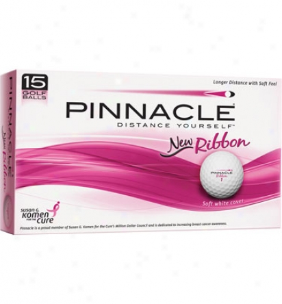 Pinnacle Ribboh Personalied Golf Balle 15 Pack (white)