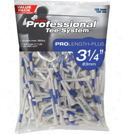 Pride Golf Tee Co. Prolength-plus 3 1/4 In. Tees (135 Count)