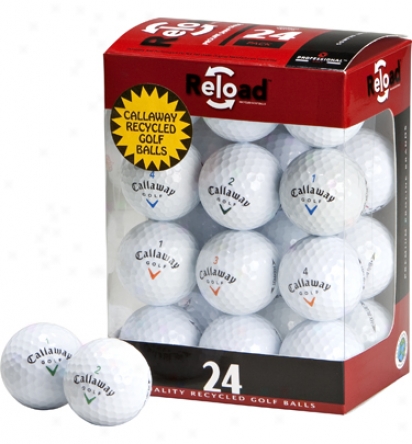 Profdssional Golf Recycled Callaway Golf Balls - 24 Pack