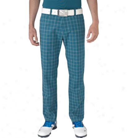 Puma Mens 5-pocket Plaid Tech Pants