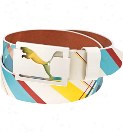 Puma Mens Argyle Mylti Print Belt