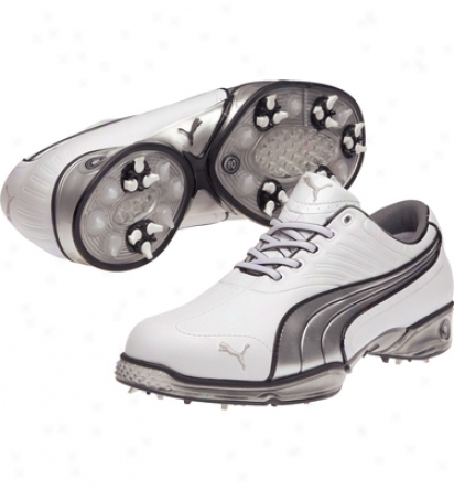 Puma Mens Cell Fusion Golf Shoes (white/puma Silver/blavk)