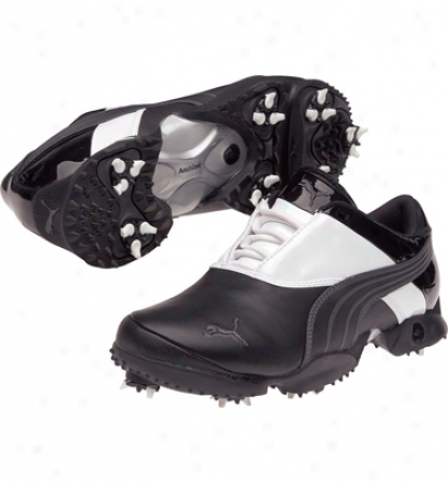 Puma Menss Jigg - White/black/dark Shadow Golf Shoes