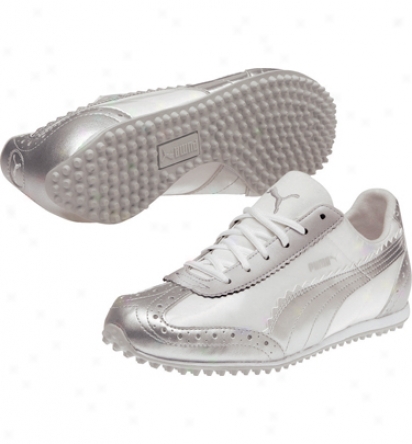 Puma Womens Golf Cat - White/puma Silver Golf Shoes