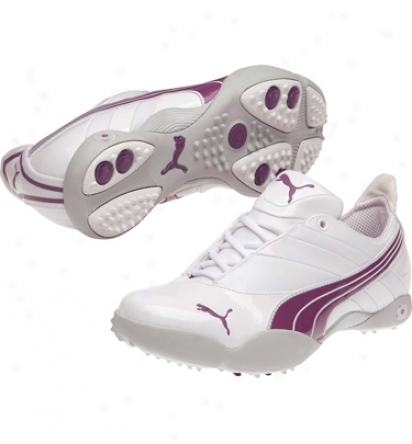 Puma Womens Sunny - White/purple Magic Golf Shoes