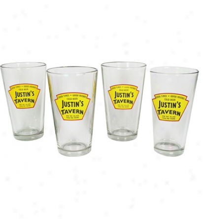 Royal Personalized In.yellow Tavern In. 16 Oz. 4 Piece Set