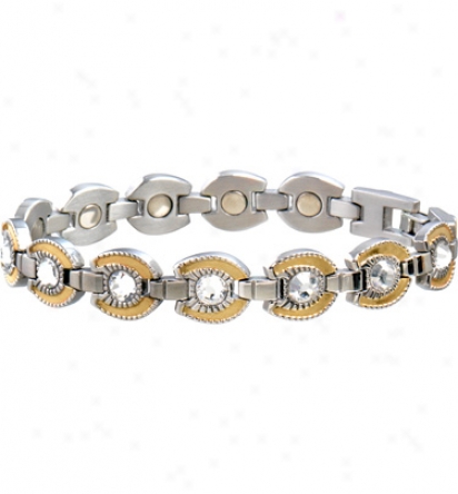 Sabona Lady Gem Gold Horseshoe Magnetic Bracelet