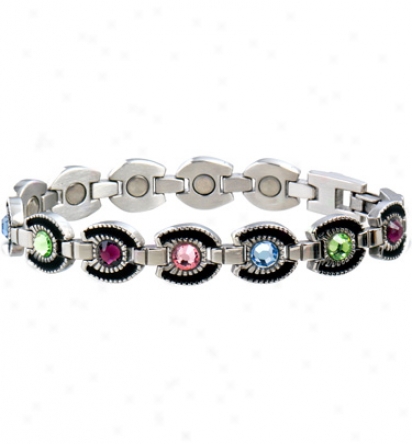 Sabona Lady Gem Multicolor Horseshoe Magnetic Bracelet