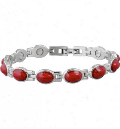 Sabona Woman of refinement Red Turquoise Magnetic Bracelet