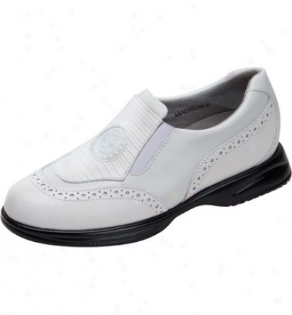 Sandbaggers Womens Madison Golf Shoes (white Lizard)