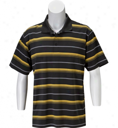 Snake Eyes Mens Striped Performance Polo